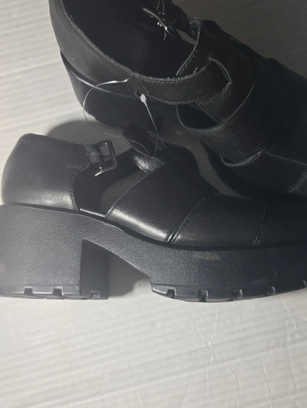 Vagabond Black Platform Mary Jane Heels -
